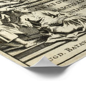 Poster Enseignement de l'anatomie vintage 1686 Imprimer (Coin)