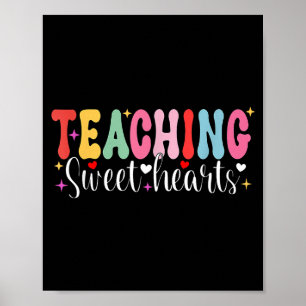 Poster Enseignement des chéris Saint-Valentin vie d'ensei