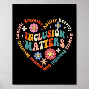 Poster Enseignement spécial Problèmes d'inclusion des ens