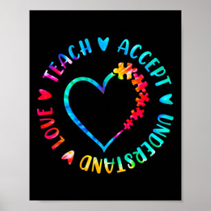 Poster Enseigner Accepter Comprendre Aimer Autisme Profes