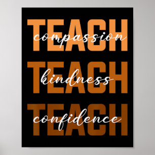 Poster Enseigner Compion Gentillesse Histoire Noire Mélan