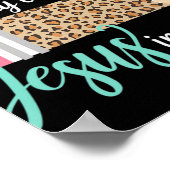 Poster Enseigner dans mes veines Jésus dans mon coeur chr (Coin)