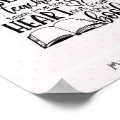 Poster ENSEIGNER DU COEUR Pas UN LIVRE ENSEIGNANTS Nommés (Coin)