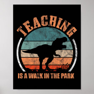 Poster Enseigner Est Une Promenade Dans Le Parc Drôle Ens