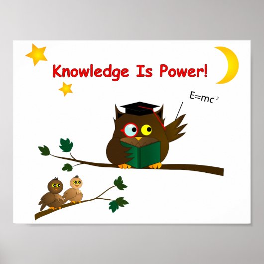 Poster Enseigner la chouette avisée (Devant)