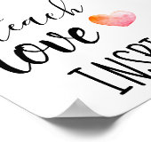 Poster Enseigner l'amour inspire les enseignants (Coin)