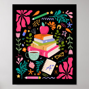 Poster Enseigner l'amour Inspirer Fleur Enseignant Premie