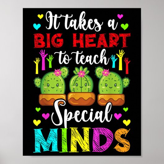 Poster Enseigner les esprits spéciaux Autisme Enseignant  (Devant)