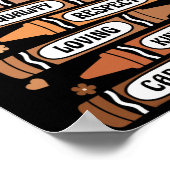 Poster Enseigner Melanin Afro Africain Noir Histoire Mois (Coin)