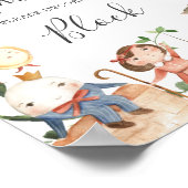 Poster Enseignes de bloc à décorer pour Baby Shower sur l (Coin)