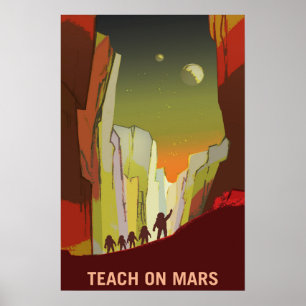 Poster Enseignez sur Mars et ses lunes