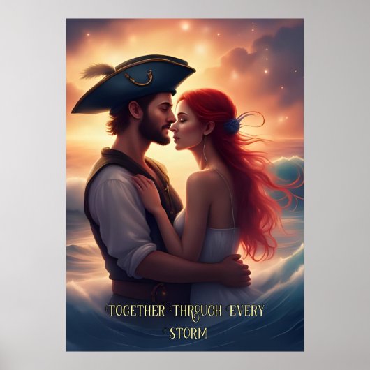 Poster Ensemble à travers chaque tempête Romantique Pirat (Devant)