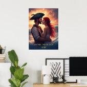 Poster Ensemble à travers chaque tempête Romantique Pirat (Bureau à domicile)