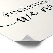 Poster Ensemble Coeur personnalisé en forme de collage ph (Coin)