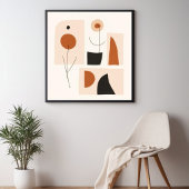 Poster Ensemble d'art géométrique féminin V