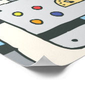 Poster Ensemble de doodles de science scolaire 1. Huile v (Coin)