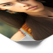 Poster Ensemble De Jeunes Belles Femmes Amérindiennes (Coin)