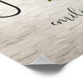 Poster Ensemble De Joy Green Wreath Baby shower En Brique (Coin)