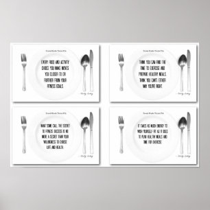 Poster Ensemble de tables pour la réussite de la conditio