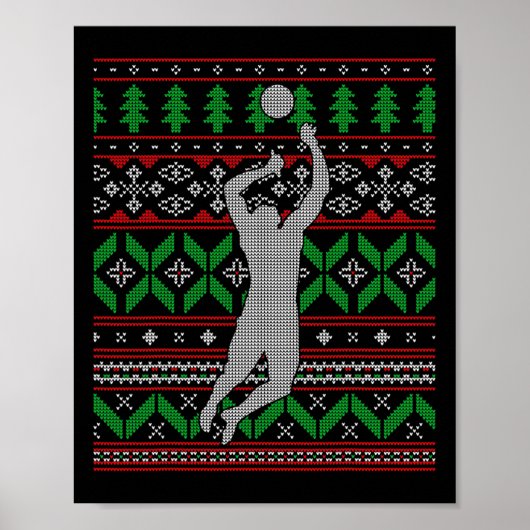 Poster Ensemble de volleyball Spike College High School H (Devant)
