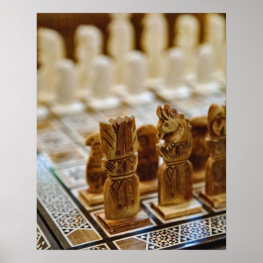 Poster Ensemble d'échecs à vendre, Khan el Khalili Bazaar (Devant)