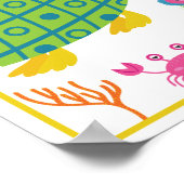 Poster Ensemble d'impression d'art de créatures marines p (Coin)