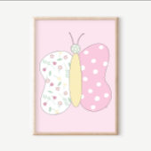 Poster Ensemble d'impression d'art de patchwork : Papillo