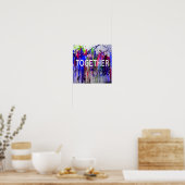 Poster Ensemble ensemble amour coloré (Cuisine)