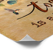 Poster Ensemble Est Un Beau Endroit Pour Être Un Colibri (Coin)