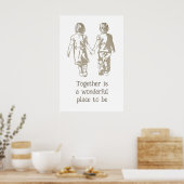 Poster Ensemble est un endroit merveilleux (Cuisine)