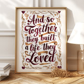 Poster Ensemble, ils ont construit une vie qu'ils ont aim