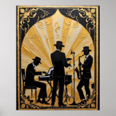 Poster Ensemble Jazz Doré (Devant)