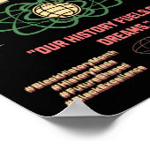 Poster Ensemble, nous élevons Black Vit Harmonie raciale (Coin)