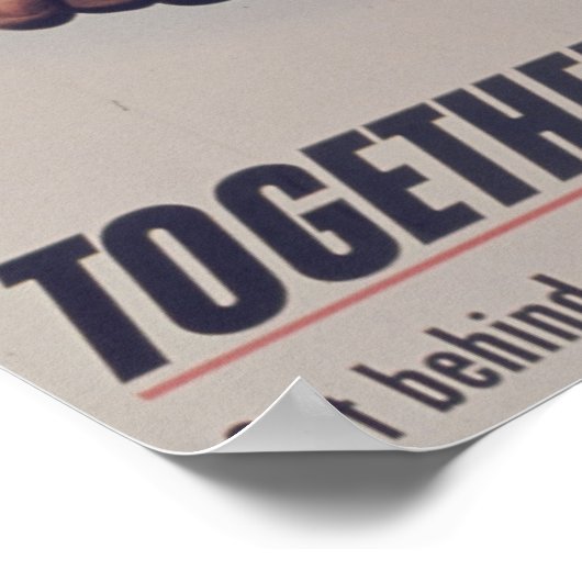 Poster Ensemble nous gagnons (Coin)