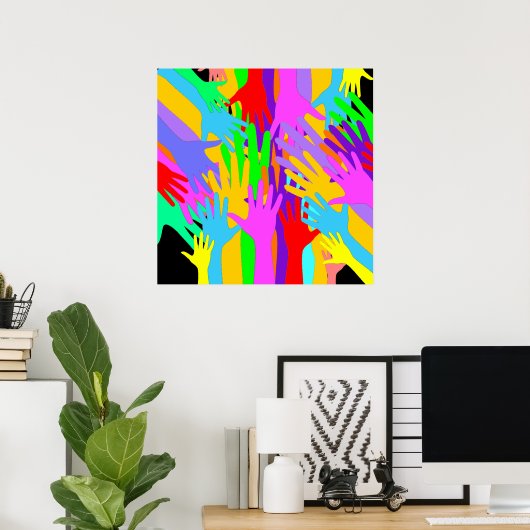 Poster Ensemble, Nous Pouvons ! SRF (Bureau à domicile)