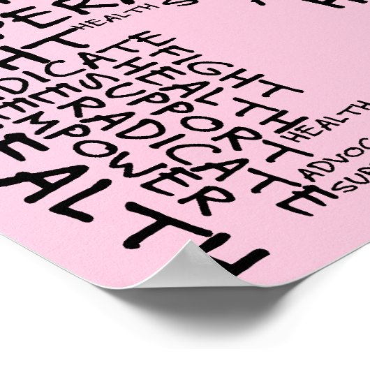 Poster Ensemble, nous pouvons trouver un remède (texte no (Coin)