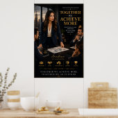 Poster Ensemble, nous réalisons plus – Motivation d'équip (Cuisine)