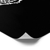 Poster Ensemble Un Coeur Fait De Squelette Mains Classiqu (Coin)