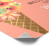 Poster Ensevelir pancarte de bienvenue pour la fête de ma (Coin)