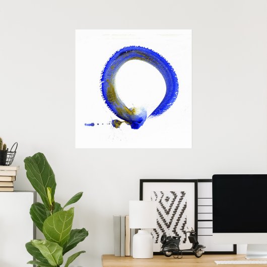 Poster Enso bleu (Bureau à domicile)