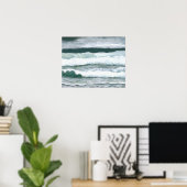 Poster Entendre l'affiche d'art Waves Crash Ocean Seashor (Bureau à domicile)