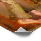 Poster Entendre les béliers Tom Roberts 1890 Art australi (Coin)