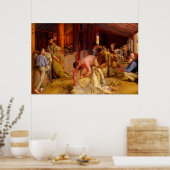 Poster Entendre les béliers Tom Roberts 1890 Art australi (Cuisine)