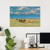 Poster Entendu de chevaux à Hayfield (Bureau à domicile)