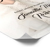 Poster Enterrement de vie de jeune fille de la mariée du (Coin)