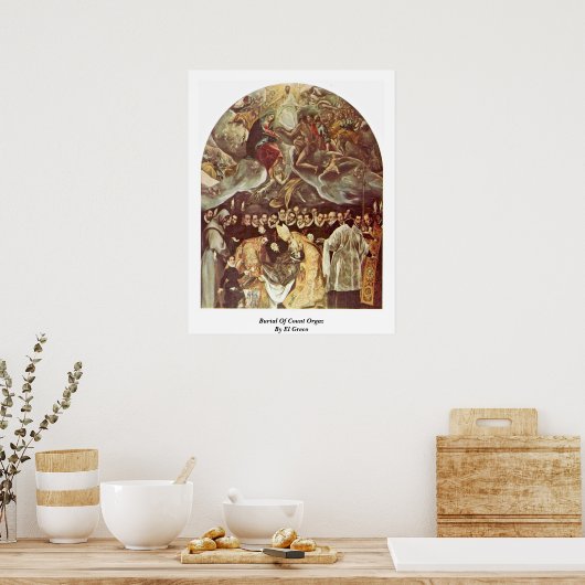 Poster Enterrement Du Comte D'Orgaz Par El Greco (Cuisine)