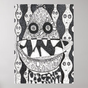 Poster Entité à tête d'œuf