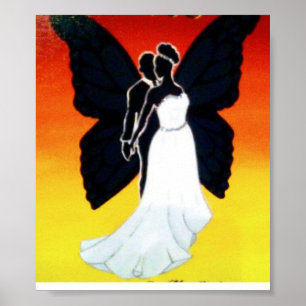 Poster Entitled My Beautiful Black Butterfly