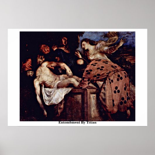 Poster Entombe Par Titien (Devant)