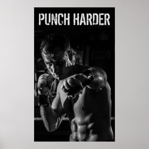 Poster Entraînement de boxe motivant